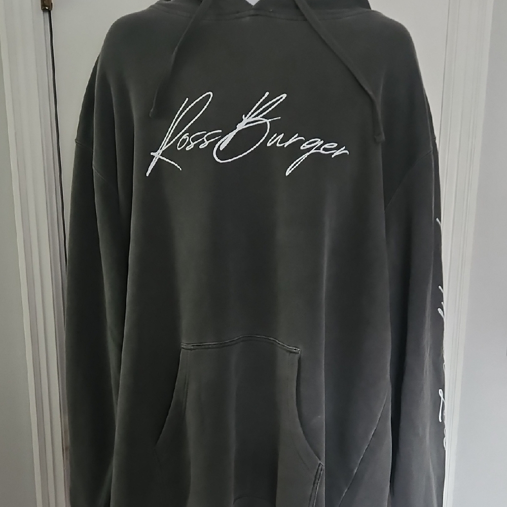 Men's Ross Burger Gray Hoodie